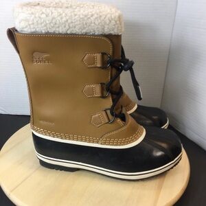 Sorel Men's Caribou Winter Snow Boots Waterproof Brown Size US 7 NY1963-259